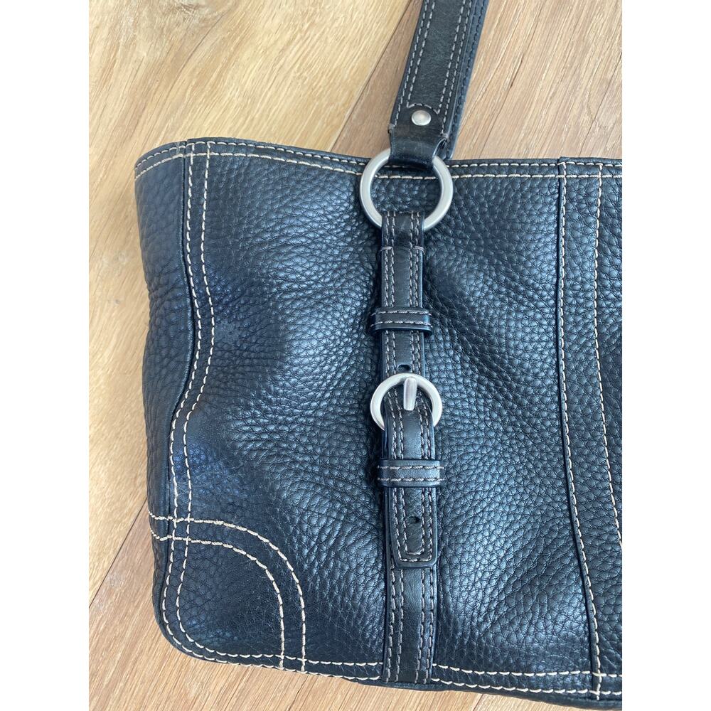 Coach Chelsea F12339 Black Pebbled Leather Shoulder Bag - Picture 3 of 13